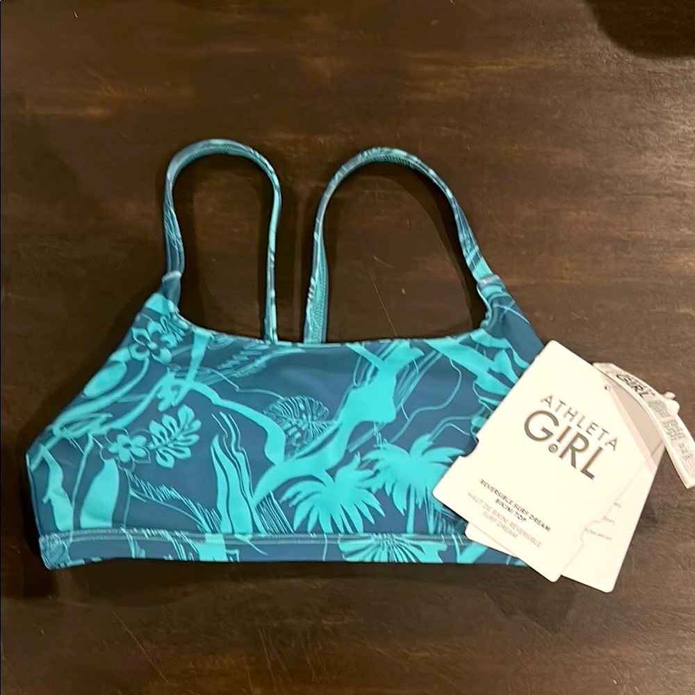 Athleta Girl REVERSIBLE Surf Dream Bikini Swim Top